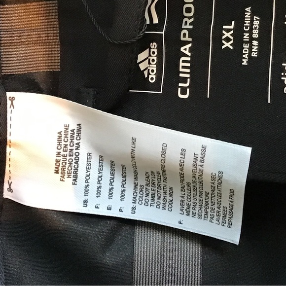 NWT Adidas ClimaProof Storm MRetCDDYPT Black Golf Pants Mens 2XL - Picture 3 of 7
